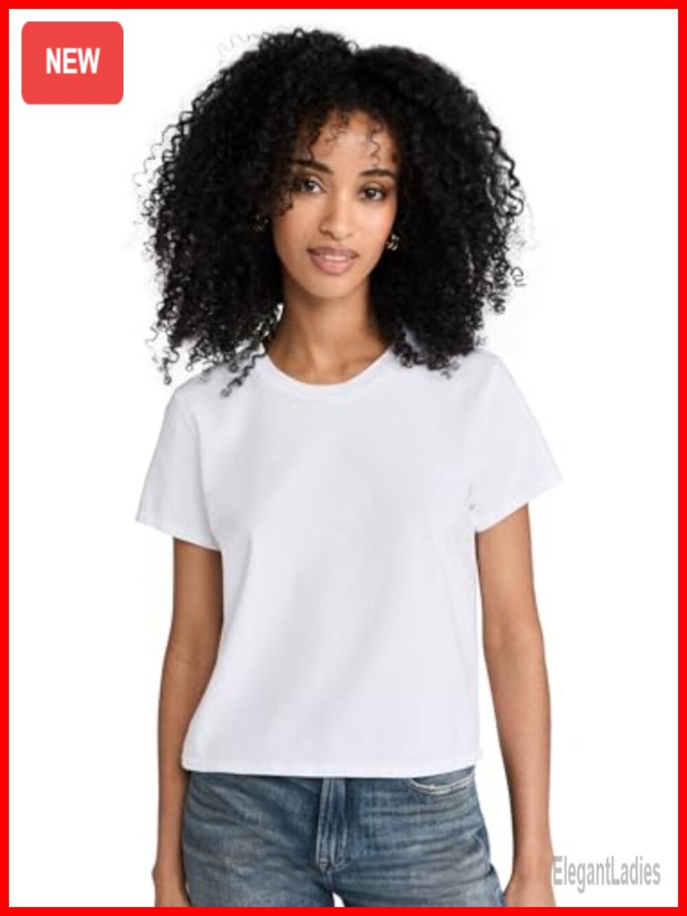 Supima Cotton Baby Tee Lightweight Jersey Fitted Crew Neck Short Sleeve T-Shirt